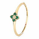 Belle Vante Venetian Princess Bangle with Diamonds and Malachite