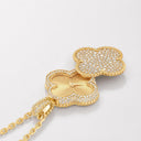 Belle Vante Alhambra Secret Pendant Watch in 18K Yellow Gold with Diamonds