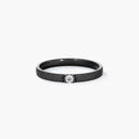 Belle Vante Talisman Azulea Small Band in Black Rhodium-Plated Gold