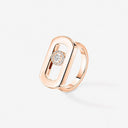 So Move Pavé Diamond Ring Pink Gold 0.10ct