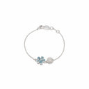 Belle Vante White Gold and Aquamarine Diamond Bracelet