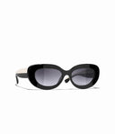 Belle Vante Oval Sunglasses Acetate Black