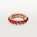 Belle Vante Clash Ring Agate Rose Gold 7.9mm Band