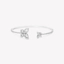 Belle Vante Butterfly Silhouette Open Diamond Bangle White Gold
