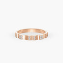 Belle Vante Pavé Diamond Band in Rose Gold