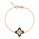 Belle Vante Princess Flower Bracelet with Diamonds and Black Jade