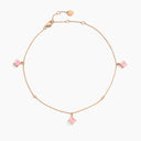 Belle Vante Cleo Charm Anklet Rose Gold Pink Quartzite