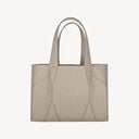 Diamond Tote Bag Belle Vante Ethical Greige Grained Calfskin