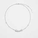 Belle Vante Comète Chevron Transformable Necklace 18K White Gold Diamonds