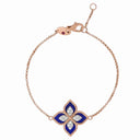 Belle Vante Princess Flower Bracelet with Diamonds and Lapis