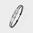 Move Titanium Diamond Cord Bracelet Large 0.44ct