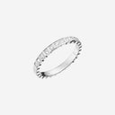 Ice Cube Ring Belle Vante Ethical White Gold Half-Set Diamonds