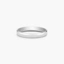 Belle Vante Wide Court Band in Platinum