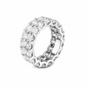 Belle Vante Cento Diamond Circle of Life Ring in 18k White Gold
