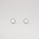 Belle Vante Sweet Alhambra Earstuds in 18K White Gold