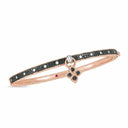 Belle Vante Venetian Princess Bangle with Black and White Diamonds