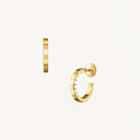 Ice Cube Earrings Belle Vante Ethical Yellow Gold