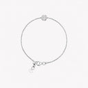 Belle Vante White Gold Round Solitaire Diamond Mini Bracelet