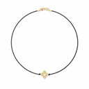 Belle Vante Venetian Princess Necklace in Cotton and Silk with Diamonds