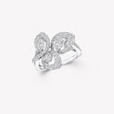 Belle Vante Peony Diamond Cluster Ring White Gold