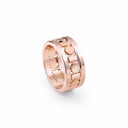 Belle Vante Wide Pink Gold Band Ring 8.3 mm