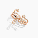 Belle Vante Avenues Statement Multi-Finger Ring Rose Gold Diamond