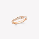 Belle Vante Spiral Pavé Diamond Band Ring 3.5mm