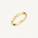 Ice Cube Ring Belle Vante Ethical Yellow Gold Diamond