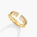 Belle Vante Avenues Index Ring Yellow Gold Diamond