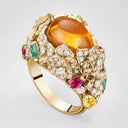 Belle Vante Medium Rose Gold Spessartite Tourmaline Diamond Ring