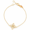 Belle Vante Princess Flower Bracelet with Diamonds and Mother of Pearl