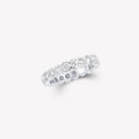 Belle Vante Bezel Set Round Diamond Wedding Band White Gold 0.12 Carat