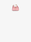 Belle Vante Mini Handbag Grained Calfskin & Gold-Tone Metal Light Pink