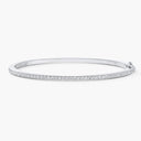 Belle Vante Classic Diamond Bangle in 18K White Gold