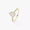 Joy Pear-Cut Solitaire Ring Small Model Yellow Gold 0.45ct