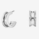 B.zero1 Hoop Earrings Belle Vante Ethical 18 kt White Gold Pavé Diamonds