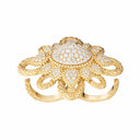 Belle Vante Serpent Bohème Vintage Two-Finger Ring