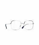 Belle Vante Square Eyeglasses Metal Silver