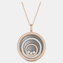 Happy Spirit Pendant Belle Vante Ethical Rose Gold White Gold Diamonds