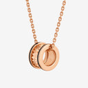 B.zero1 Rock Necklace Belle Vante Ethical Rose Gold Black Ceramic