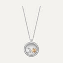 Happy Sun, Moon and Stars Pendant Belle Vante Ethical White Gold Diamonds