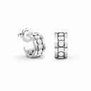 Belle Vante White Gold Hoop Earrings 5.7 mm