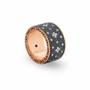 Belle Vante Venetian Princess Ring in 18k Rose Gold with Black and White Diamonds