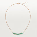 Belle Vante Clash Pendant Agate Rose Gold