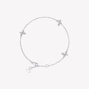 Belle Vante Pavé Butterfly Diamond Petite Bracelet White Gold