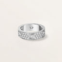 Belle Vante Love Ring Classic Model Paved 6 Diamonds White Gold