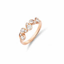 Belle Vante Joséphine Ronde d'Aigrettes Ring Rose Gold Diamonds