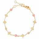 Belle Vante Princess Flower Bracelet with Diamonds and Opal