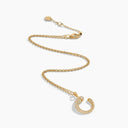 Belle Vante Cleo Venus Full Diamond Pendant Necklace Yellow Gold Diamond