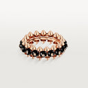 Belle Vante Clash Onyx Rose Gold Ring 7.9mm Width